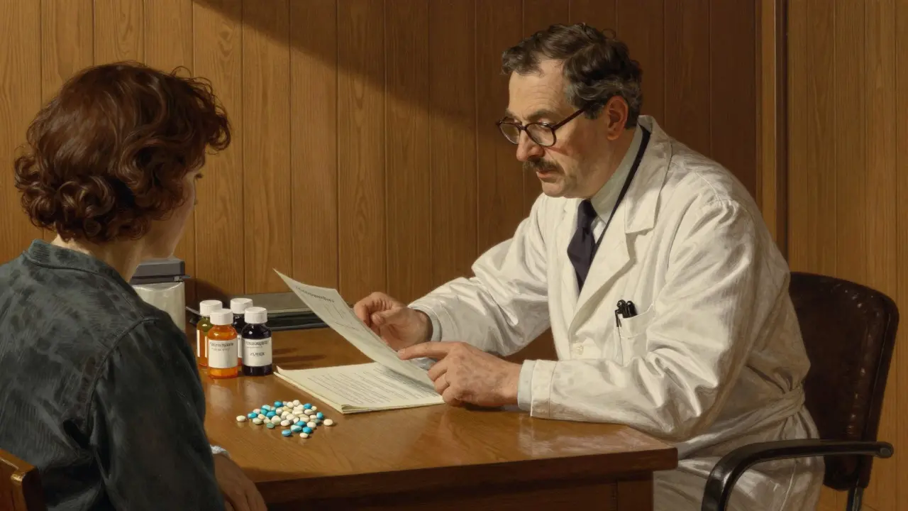 Doctor advising patient on safer statin choices