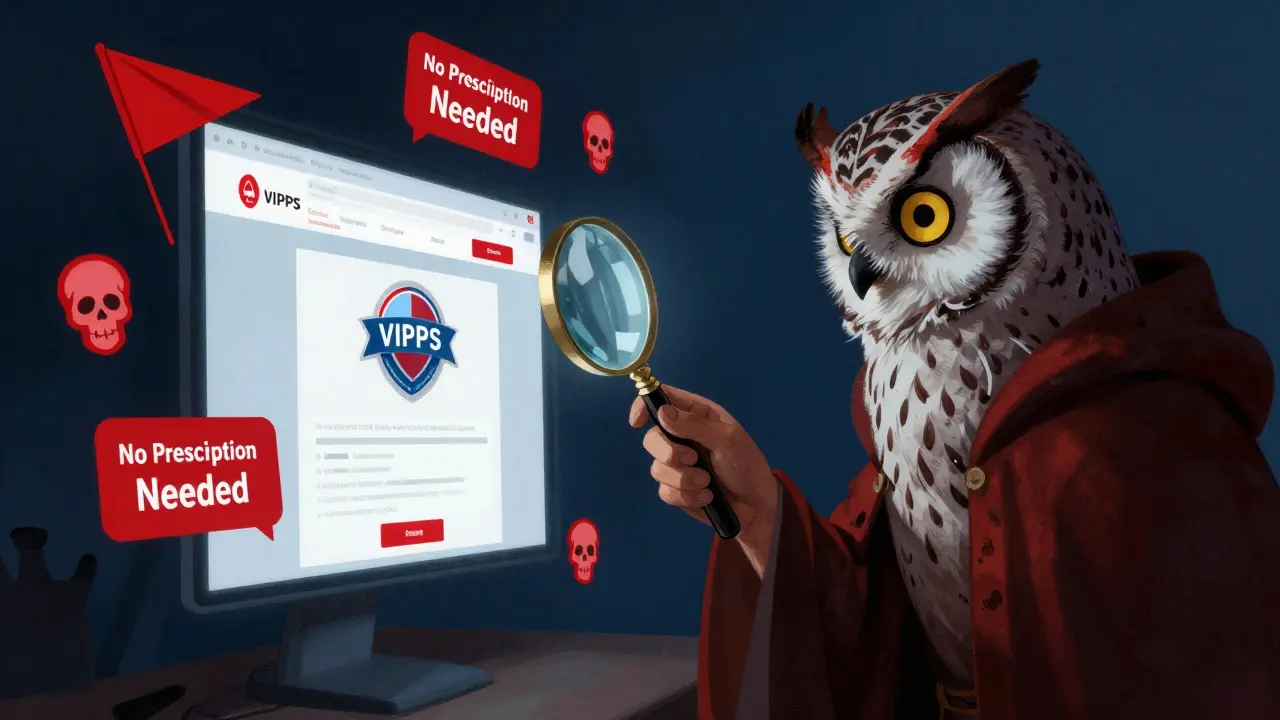 Guardian checking online pharmacy safety seals