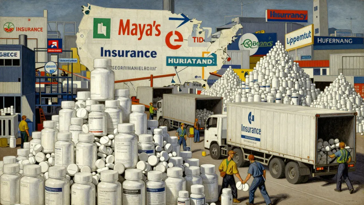 Chaotic scene of mass production and competition driving down US generic drug prices