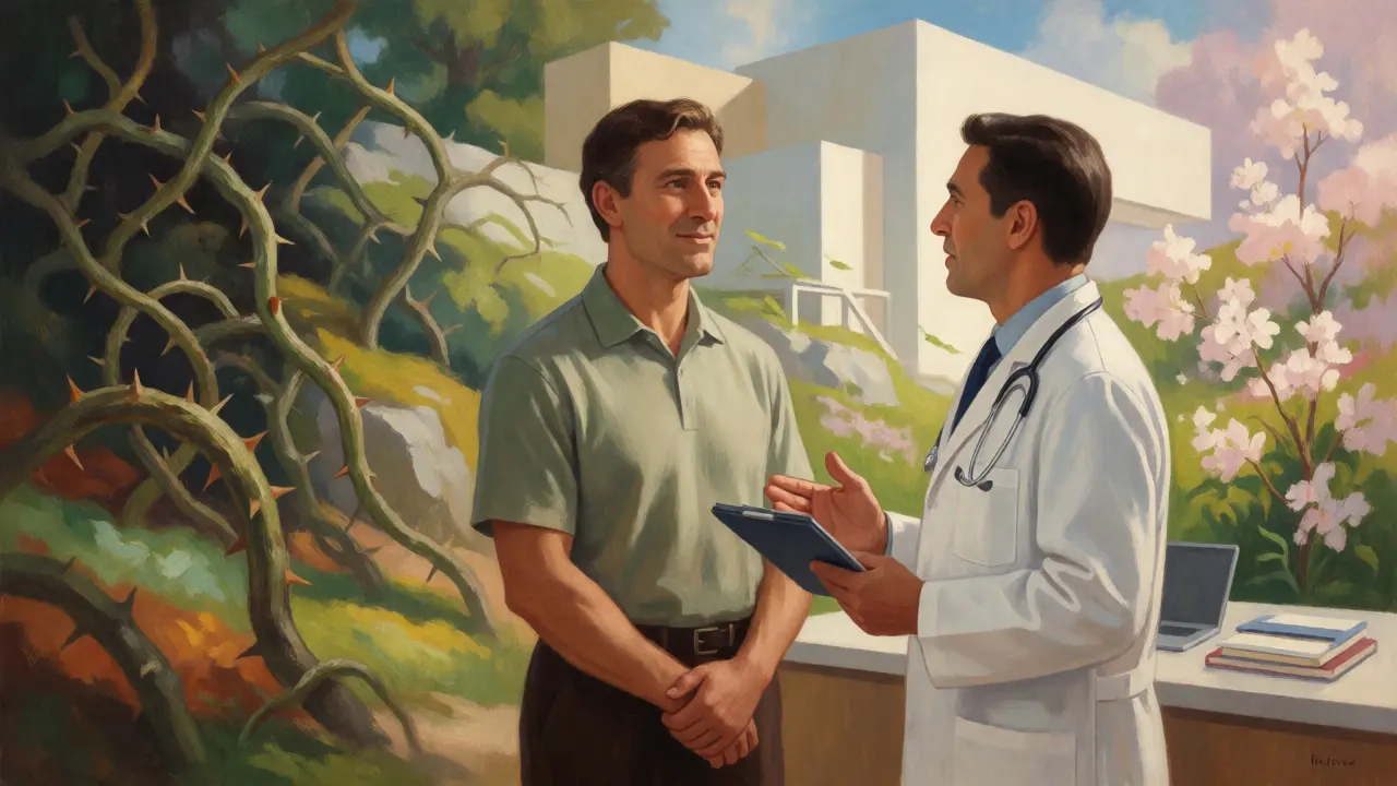 Patient and doctor discussing personalized treatment options in a bright clinic